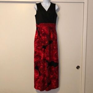 Red & Black Formal Dress